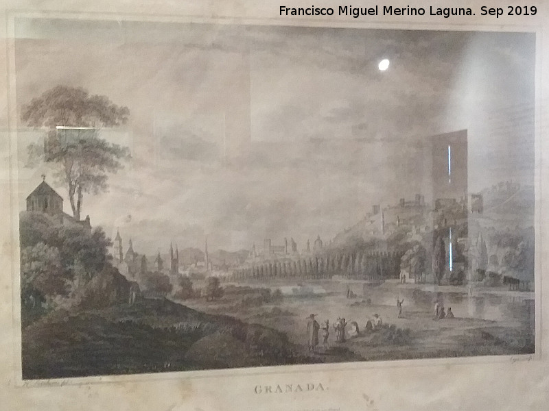 Historia de Granada - Historia de Granada. Dibujo antiguo. Casa de los Tiros