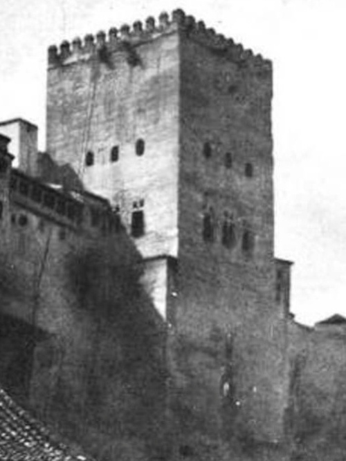 Alhambra. Torre de Comares - Alhambra. Torre de Comares. Foto antigua