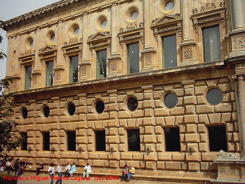 Alhambra. Palacio de Carlos V - Alhambra. Palacio de Carlos V. Decoracin almohadillada