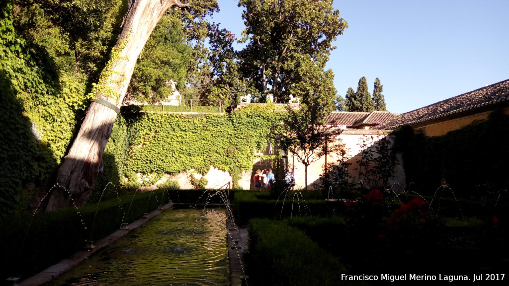 Generalife. Patio del Ciprs de la Sultana - Generalife. Patio del Ciprs de la Sultana. 