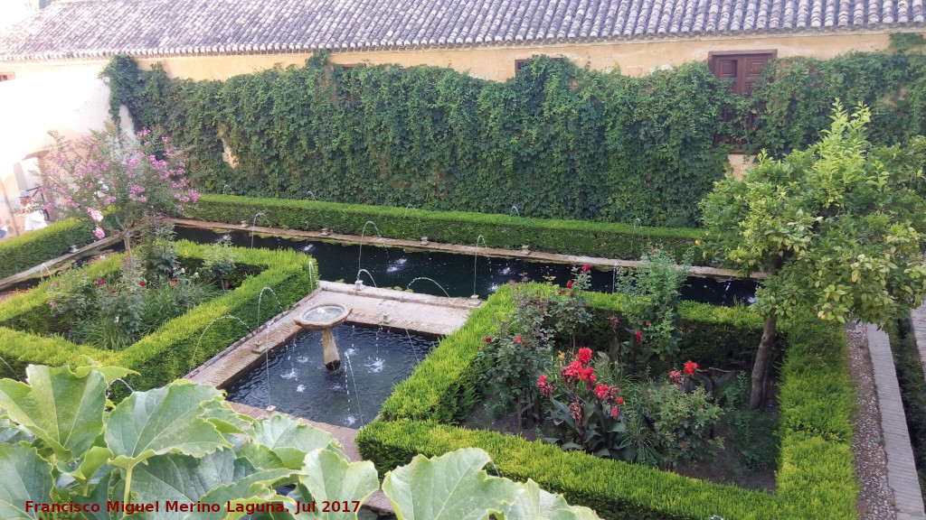Generalife. Patio del Ciprs de la Sultana - Generalife. Patio del Ciprs de la Sultana. 