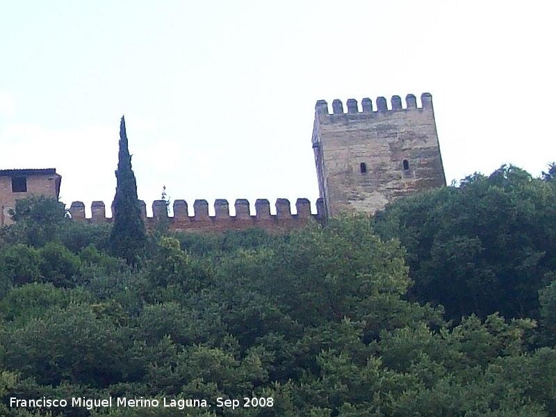 Alhambra. Torre de Mohamed - Alhambra. Torre de Mohamed. Extramuros