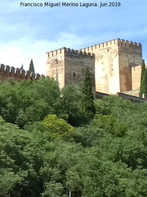 Alhambra. Torre de Mohamed - Alhambra. Torre de Mohamed. Desde el Paseo de los Tristes