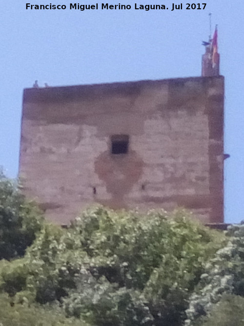 Alhambra. Torre de la Vela - Alhambra. Torre de la Vela. Desde el Darro