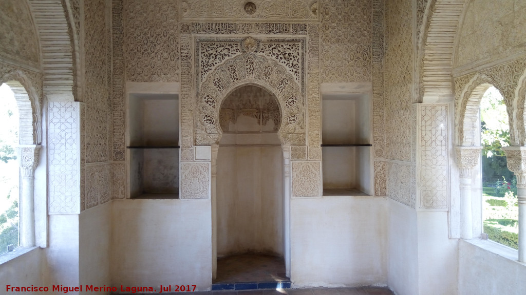 Alhambra. Oratorio del Partal - Alhambra. Oratorio del Partal. Mihrab