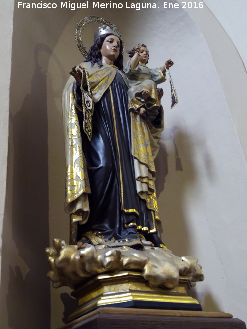 Convento de San Jos de Carmelitas Descalzas - Convento de San Jos de Carmelitas Descalzas. Virgen del Carmen. Escuela valenciana siglo XIX. Convento de San Miguel - beda