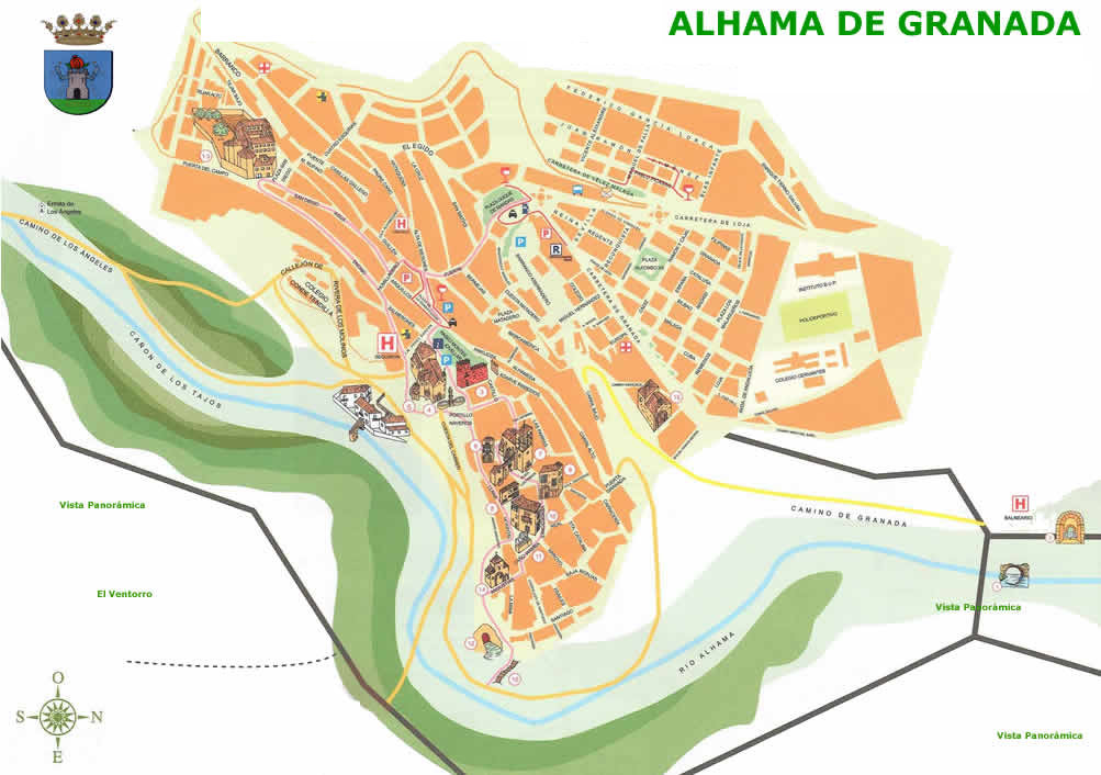 Alhama de Granada - Alhama de Granada. Plano