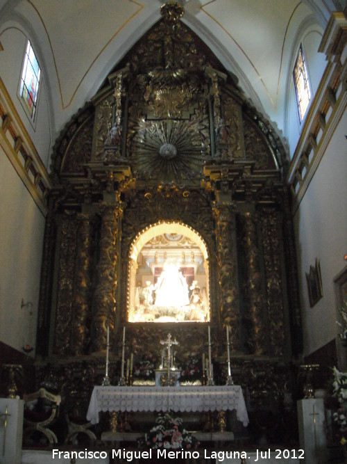 Santuario de Cortes - Santuario de Cortes. Retablo