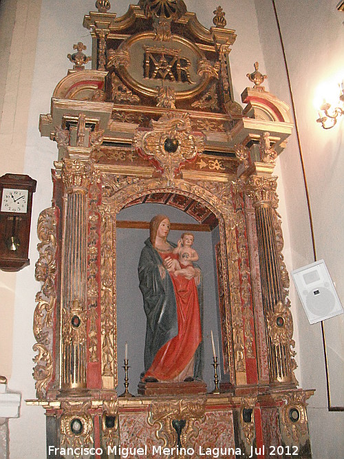 Santuario de Cortes - Santuario de Cortes. Retablo lateral