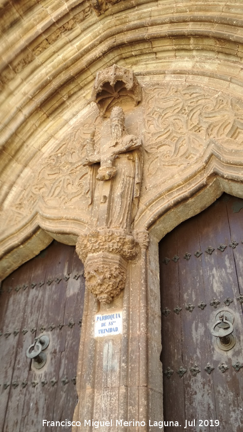 Iglesia de la Trinidad - Iglesia de la Trinidad. Detalle de la portada principal