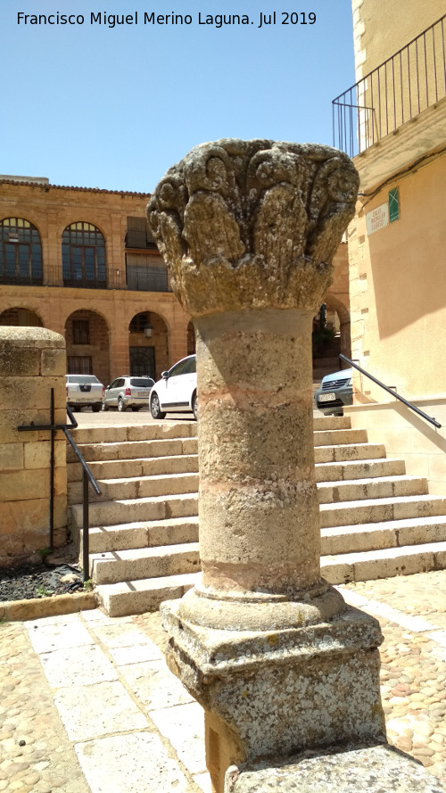 Iglesia de la Trinidad - Iglesia de la Trinidad. Columna de la lonja