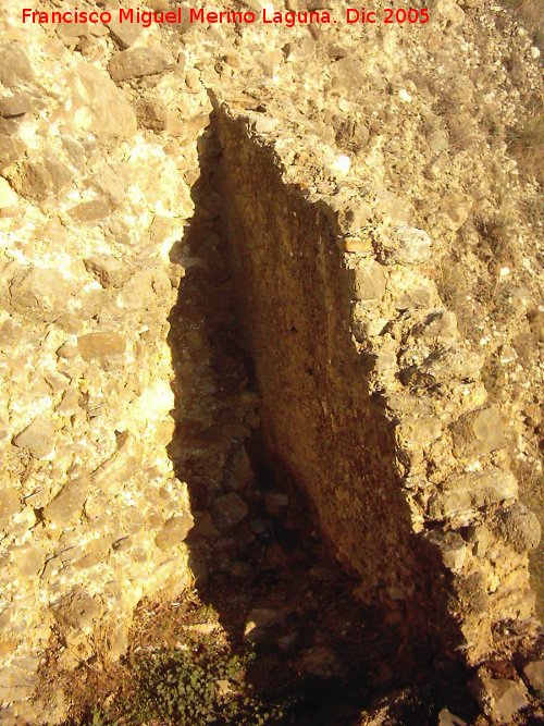 Puerta del Viento - Puerta del Viento. Arranque de la muralla en la Picha del Moro
