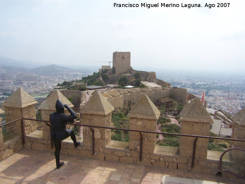 Castillo de Lorca. Torre del Espoln - Castillo de Lorca. Torre del Espoln. Vistas