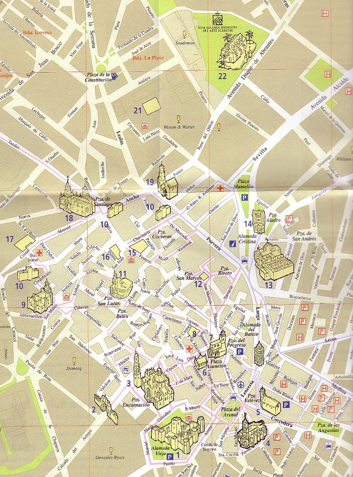 Jerez de la Frontera - Jerez de la Frontera. Plano