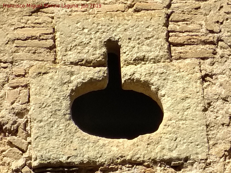 Tronera de Palo y Orbe - Tronera de Palo y Orbe. Torre de la Puerta de Hierro. Alhambra - Granada