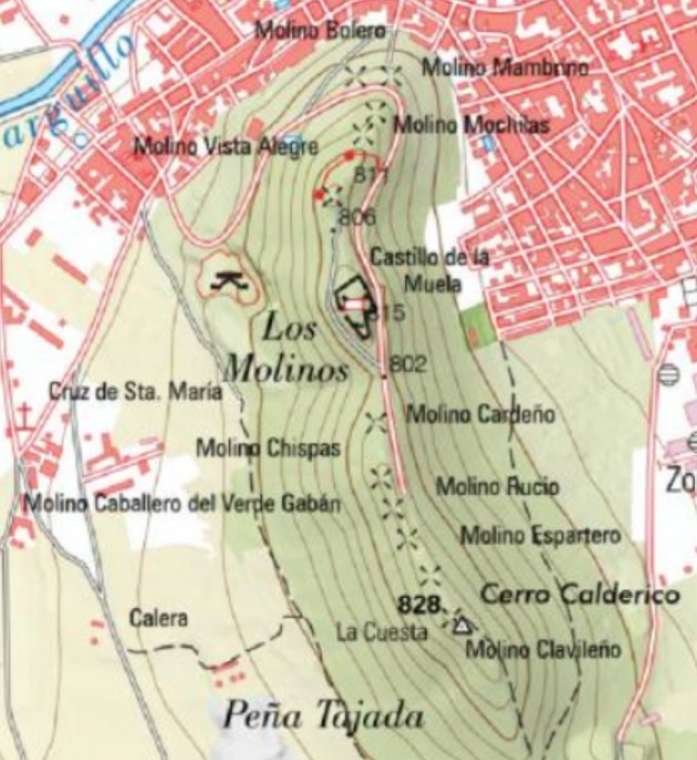 Castillo de la Muela - Castillo de la Muela. Mapa
