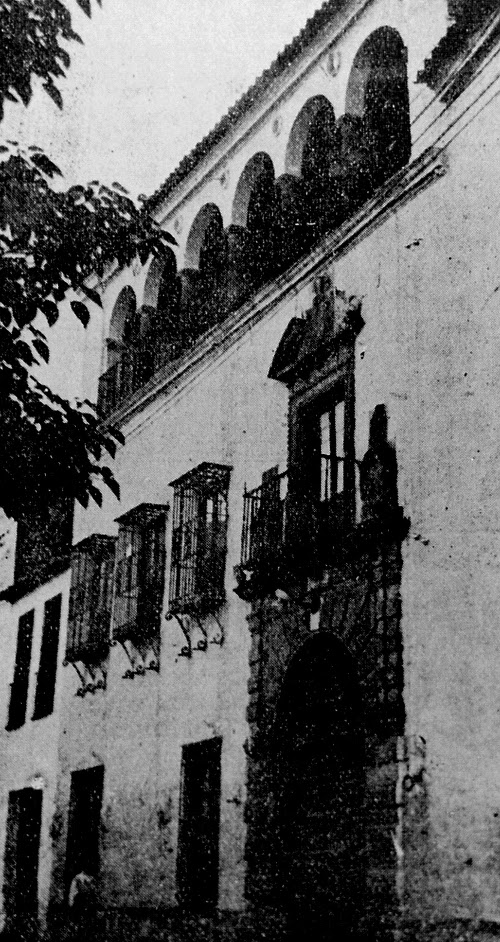 Palacio de los marqueses del Puente de la Virgen - Palacio de los marqueses del Puente de la Virgen. Principios de 1900