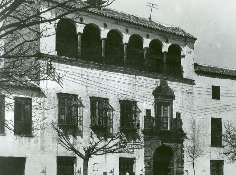 Palacio de los marqueses del Puente de la Virgen - Palacio de los marqueses del Puente de la Virgen. Foto antigua