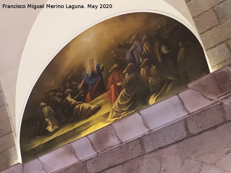 Santuario de la Virgen de la Cabeza - Santuario de la Virgen de la Cabeza. Pintura mural