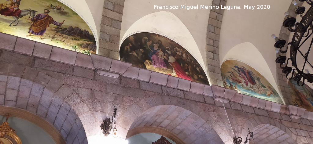 Santuario de la Virgen de la Cabeza - Santuario de la Virgen de la Cabeza. Pinturas murales