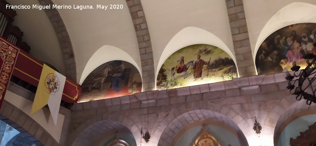 Santuario de la Virgen de la Cabeza - Santuario de la Virgen de la Cabeza. Pinturas murales