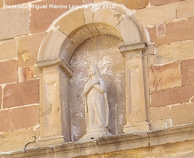 Iglesia de Santa Mara - Iglesia de Santa Mara. Hornacina de la portada lateral