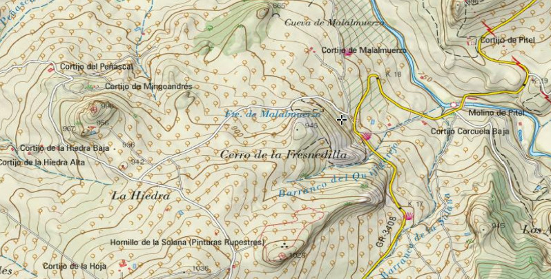 Fuente de Malalmuerzo - Fuente de Malalmuerzo. Mapa