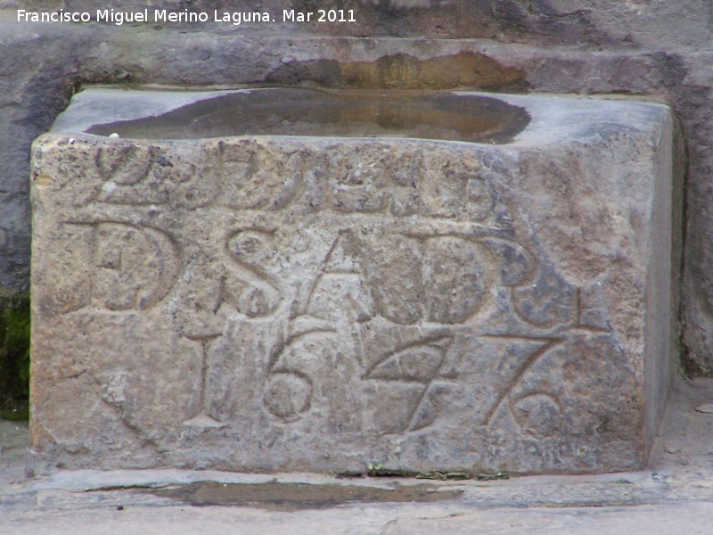 Fuente de la Puerta de Toledo - Fuente de la Puerta de Toledo. Inscripcin