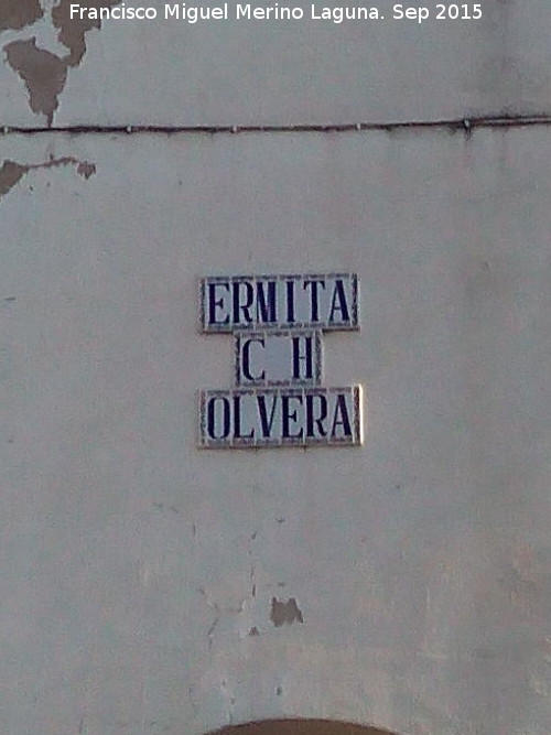 Ermita del Salto de Olvera - Ermita del Salto de Olvera. Azulejos