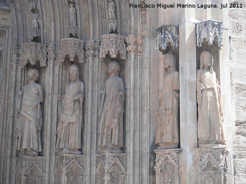 Catedral de Valencia. Puerta de los Apstoles - Catedral de Valencia. Puerta de los Apstoles. 