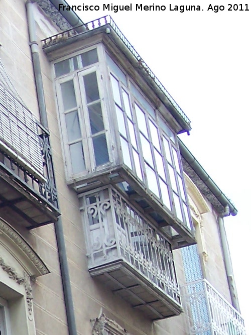 Casa de la Calle Real de San Fernando n 17 - Casa de la Calle Real de San Fernando n 17. Balcn cerrado
