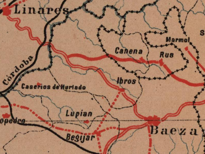 Historia de Begjar - Historia de Begjar. Mapa 1885
