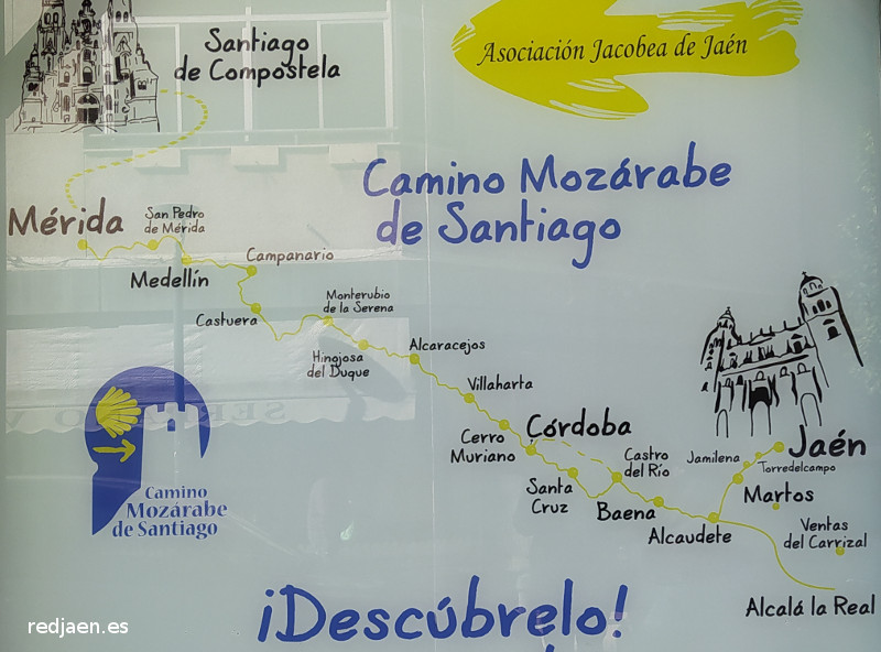 Camino de Santiago Moz�rabe - Camino de Santiago Moz�rabe. Cartel en Ja�n