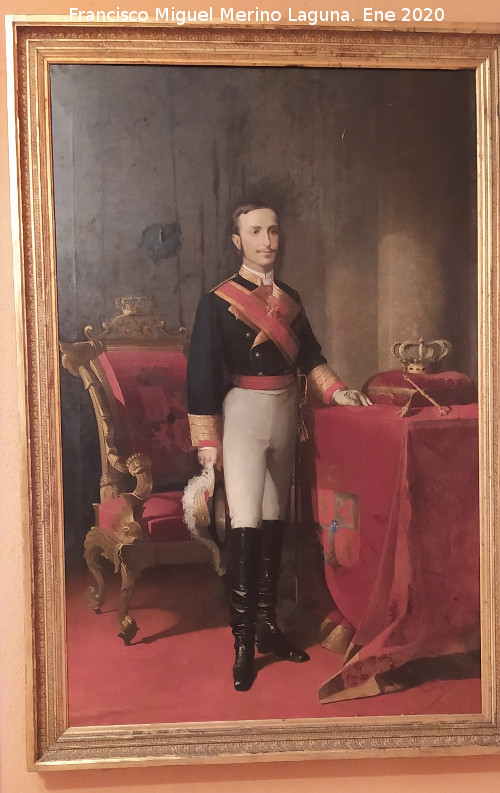 Alfonso XII - Alfonso XII. Cuadro de Pedro Rodr�guez de la Torre siglo XIX. Museo Provincial de Ja�n
