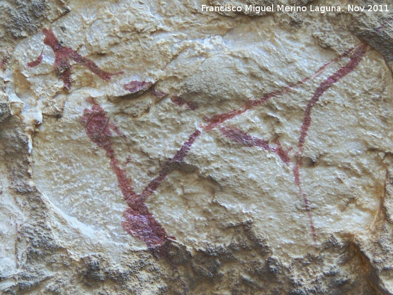 Pinturas rupestres del Abrigo I de la Pedriza. Grupo VI - Pinturas rupestres del Abrigo I de la Pedriza. Grupo VI. Bitriangular