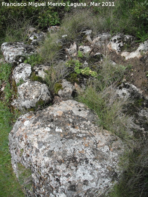 Oppidum de Encina Hermosa - Oppidum de Encina Hermosa. Muralla ciclopea