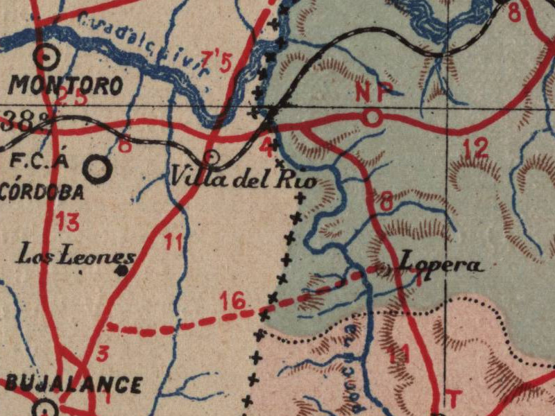 Ro Guadalquivir - Ro Guadalquivir. Mapa 1901