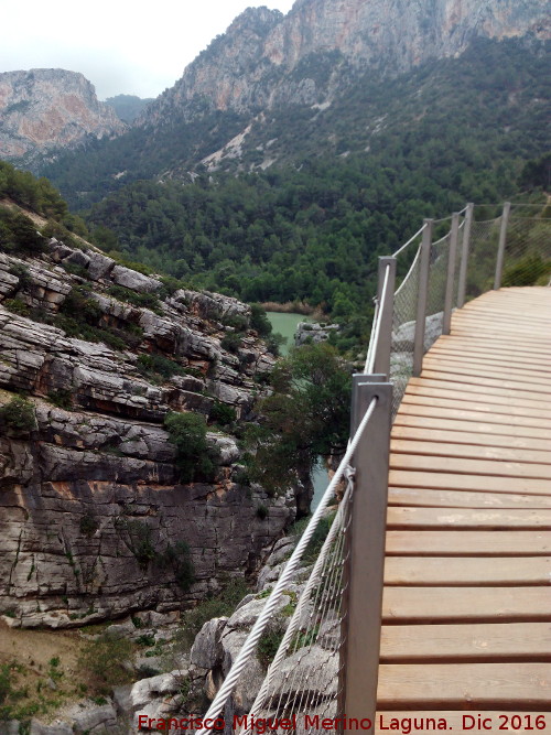 Caminito del Rey - Caminito del Rey. Fin del desfiladero del Gaitanejo