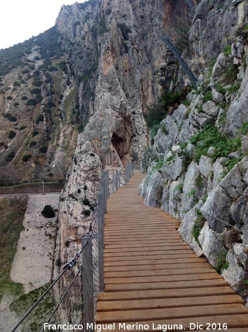 Caminito del Rey - Caminito del Rey. A su entrada al Desfiladero de los Gaitanes