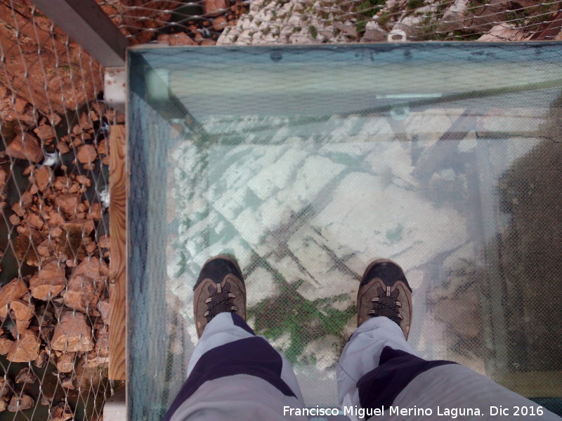 Caminito del Rey - Caminito del Rey. Balcn de cristal en el Desfiladero de los Gaitanes