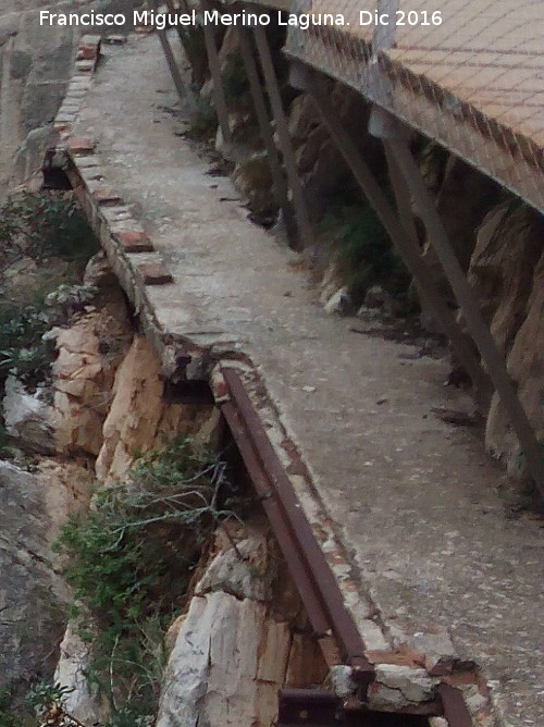 Caminito del Rey - Caminito del Rey. Camino viejo