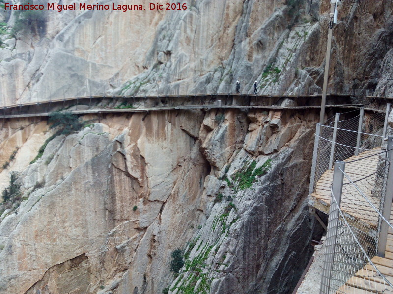 Caminito del Rey - Caminito del Rey. Camino viejo y camino nuevo en el Desfiladero de los Gaitanes