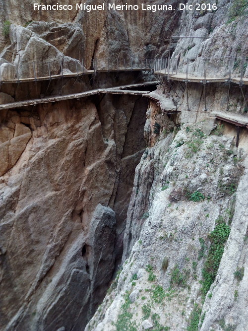 Caminito del Rey - Caminito del Rey. Atajo en el viejo camino