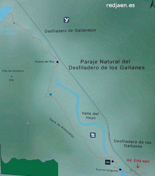 Caminito del Rey - Caminito del Rey. Mapa