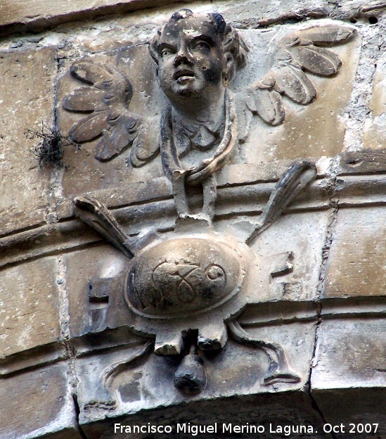 Iglesia de Santa Mara - Iglesia de Santa Mara. Clave de la Portada lateral