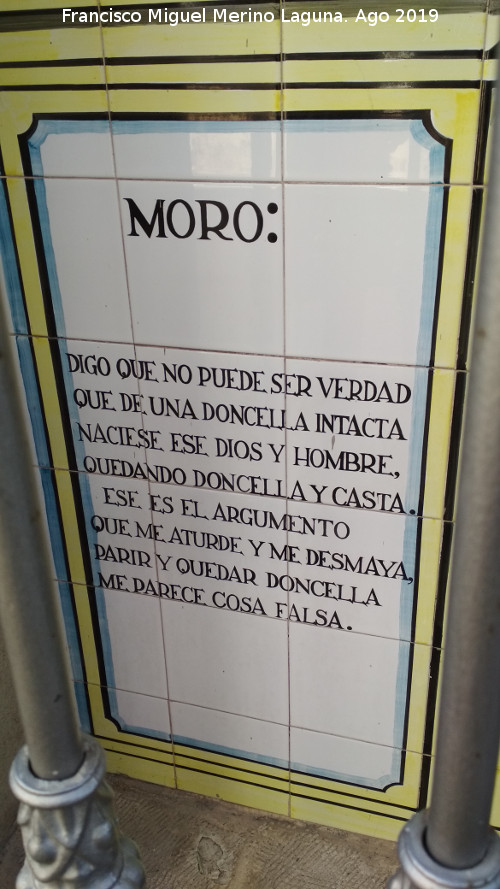 Fiestas de Moros y Cristianos - Fiestas de Moros y Cristianos. Azulejos de la Iglesia de los ngeles