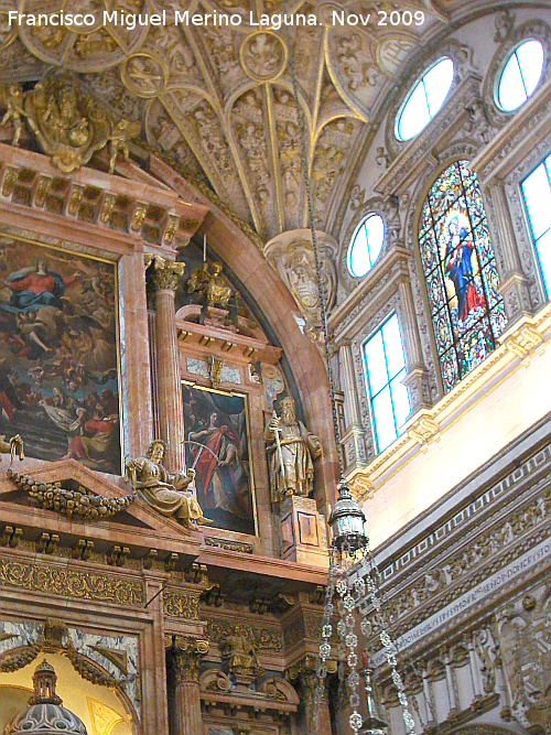 Mezquita Catedral. Capilla Mayor - Mezquita Catedral. Capilla Mayor. Detalle de la esquina