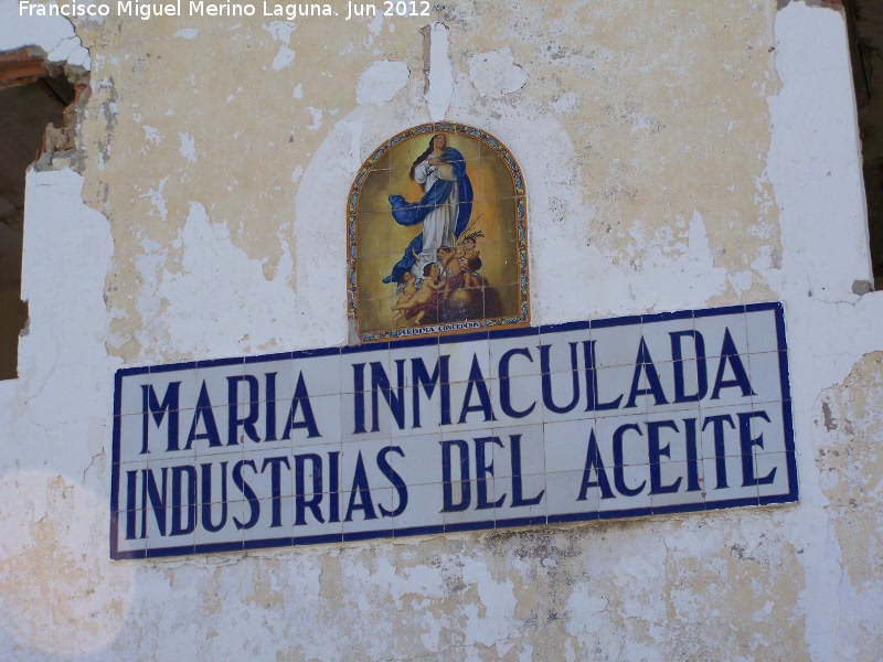 Antigua Fbrica de aceites Mara Inmaculada - Antigua Fbrica de aceites Mara Inmaculada. Azulejos