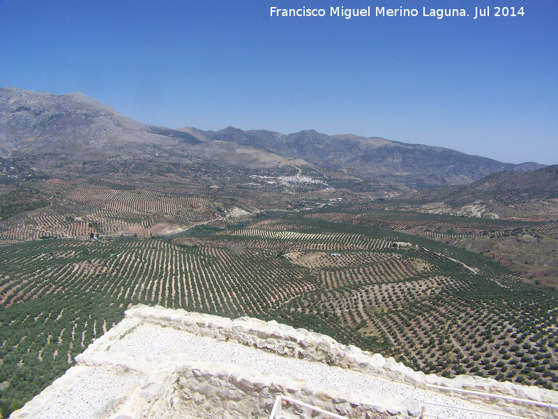 Castillo de Solera - Castillo de Solera. Vistas hacia Blmez de la Moraleda