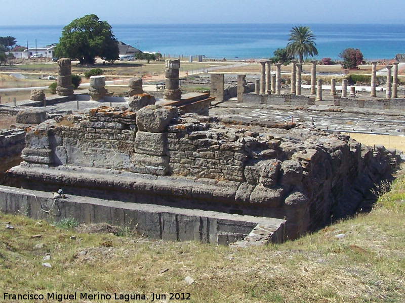 Baelo Claudia. Capitolio - Baelo Claudia. Capitolio. Templo de Minerva